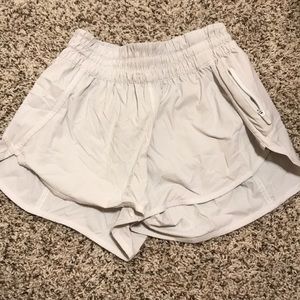 White lulu lemon shorts